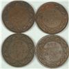Image 1 : 1917 Large Cent Group Lot of 4 EF or better