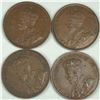 Image 2 : 1917 Large Cent Group Lot of 4 EF or better