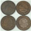 Image 1 : 1920 Large Cent Group Lot of 4 EF or better