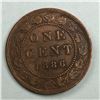 Image 1 : 1886 Queen Victoria Large Cent
