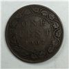 Image 1 : 1907H King Edward VII Large Cent Key Date in the Series