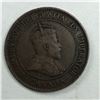 Image 2 : 1907H King Edward VII Large Cent Key Date in the Series