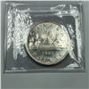 Image 2 : 1947 Blunt King George VI Canadian Silver Dollar ICCS-MS-60