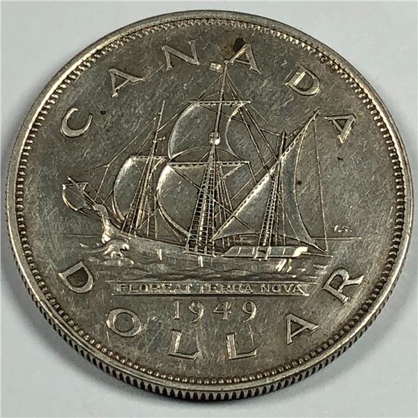 1949 King George VI Canadian Silver Dollar