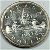 1953 X2 Queen Elizabeth II Canadian Silver Dollar