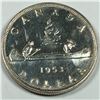 Image 3 : 1953 X2 Queen Elizabeth II Canadian Silver Dollar