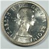 Image 2 : 1954 Queen Elizabeth II Canadian Silver Dollar UNC Blast White