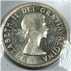 Image 2 : 1955 Queen Elizabeth II Canadian Silver Dollar UNC Blast White FWL