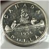 Image 1 : 1956 Queen Elizabeth II Canadian Silver Dollar UNC