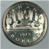 Image 1 : 1972 Queen Elizabeth II Canadian Silver Dollar UNC