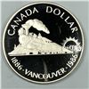 Image 1 : 1986 Queen Elizabeth II Canadian Silver Dollar UNC