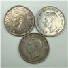 Image 2 : 1946 Lot of 3 Canadian Silver Dollars 2 FWL 1SWL