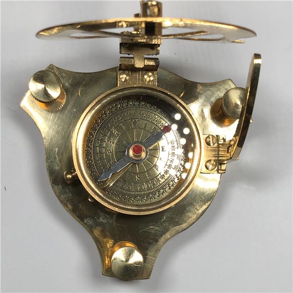 Vintage Replica Sundial with Compass