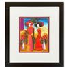 Image 1 : Moshe Leider, Framed Original Mixed Media Watercolor Painting, Hand Signed with