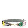 Image 1 : Fendi Flowerland Strap You Shoulder Strap Studded Leather Brown, Multicolor