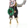 Image 3 : Fendi Flowerland Strap You Shoulder Strap Studded Leather Brown, Multicolor