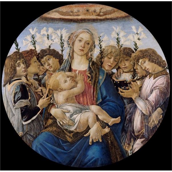 Sandro Botticelli  - Mary with Child and Singing Angels