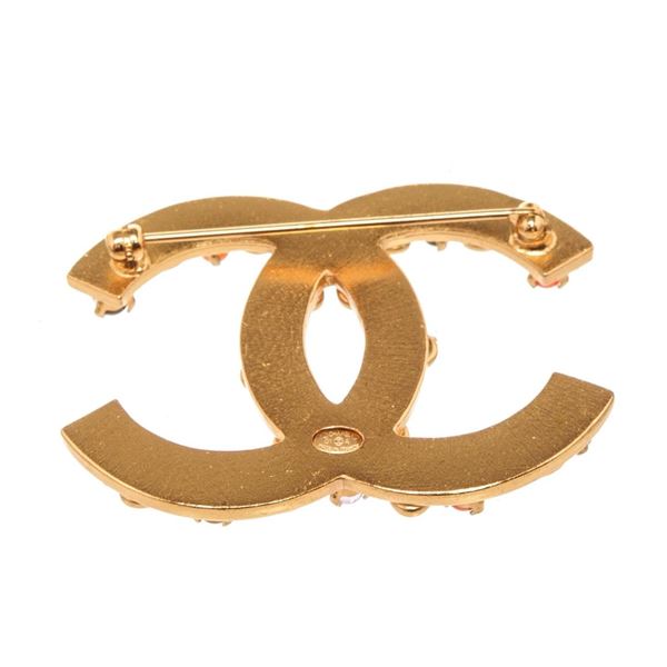 Chanel CC Gem Brooch