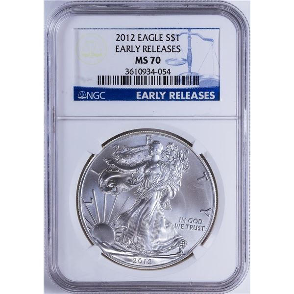 2010 $1 American Silver Eagle NGC MS70 Early Releases