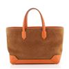 Image 1 : Hermes Maxibox Cabas Doblis Suede with Epsom 30 Brown