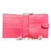 Image 5 : Bottega Venetta Pink Leather Compact Wallet