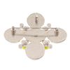 Image 4 : Chanel Pink Yellow Cross CC Brooch