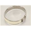 Image 2 : Hermes Ivory Metal Clic Clac Bangle Bracelet PHW