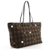 Fendi Brown Printed Canvas Studded Roll Medium Tote Bag