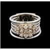 Image 2 : 0.75 ctw Diamond Ring - 14KT White and Yellow Gold