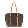 Image 1 : Louis Vuitton Brown Monogram Canvas Leather Babylone Tote Bag