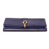 Image 4 : Yves Saint Laurent Purple Leather Flap Wallet