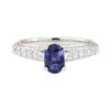 Image 2 : 1.71 ctw Colored Stone and Diamond Ring - 18KT White Gold