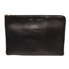 Image 1 : Celine Black Grained Leather Zip Pouch