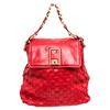 Marc Jacobs Red Leather Woven Hobo Shoulder Bag