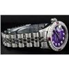 Image 9 : Rolex Ladies Stainless Steel Purple Diamond & Ruby 26MM Datejust Wristwatch
