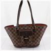 Image 1 : Louis Vuitton Damier Ebene Canvas Leather Manosque PM Shoulder Bag