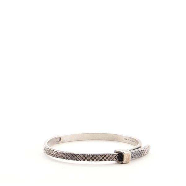 Bottega Veneta Intrecciato Bangle Sterling Silver
