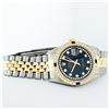 Image 4 : Rolex Mens 2 Tone Black String Diamond & Sapphire 36MM Datejust Wristwatch