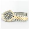 Image 5 : Rolex Mens 2 Tone Black String Diamond & Sapphire 36MM Datejust Wristwatch