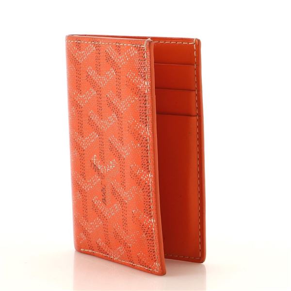 Goyard Orange Coated Canvas Saint Pierre Card Case