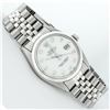 Image 3 : Rolex Mens Stainless Mother Of Pearl Diamond 36MM Datejust Wristwatch