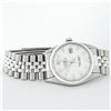 Image 4 : Rolex Mens Stainless Mother Of Pearl Diamond 36MM Datejust Wristwatch