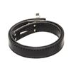 Image 4 : Hermes Black Leather Kelly Double Tour Bracelet