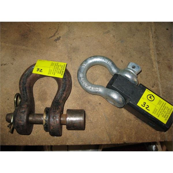 RECEIVER HITCH, BLOCK W/CLEVICE & HEAVY CLEVICE