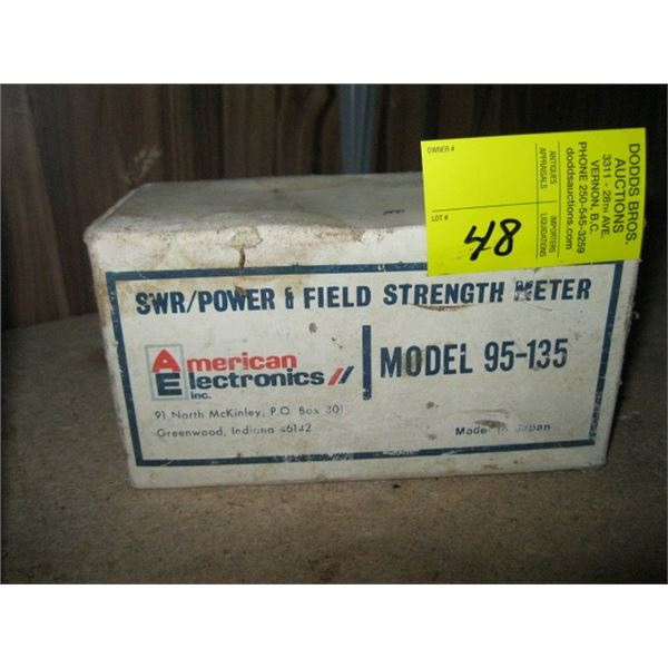 SWR POWER & FIELD STRENGTH METER