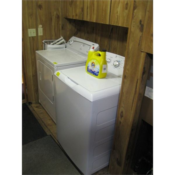 GE WASHER TOPLOAD & A KENMORE DRYER