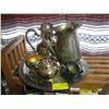 Image 1 : TEA SET W/WATER PITCHER & SMALL CUP