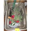 Image 3 : MISC. ARTIFICIAL CHRISTMAS TREE, DECORATIONS, SIGNS, ETC.
