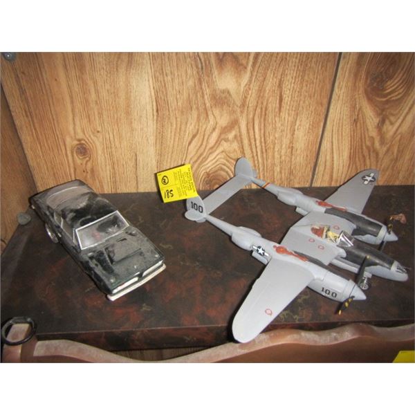 PLANE MODEL & CAR MODEL, BUILT