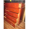 Image 2 : MID CENTURY MODERN CHEST OF DRAWERS ON CASTORS